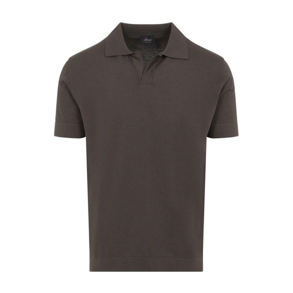 Brown T-Shirt with Silk Blend
