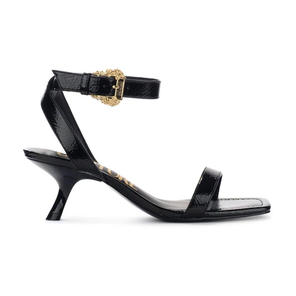 Black Naplack Sandal - Fiona Model