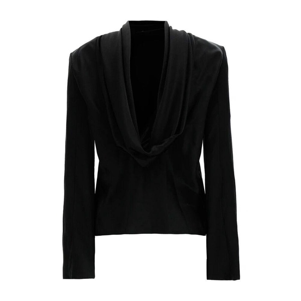 Black Back Neckline Top