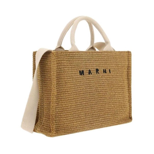 Raffia Effect Handbag with Shoulder Strap