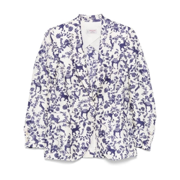 Beige Jacket with Button Fastening