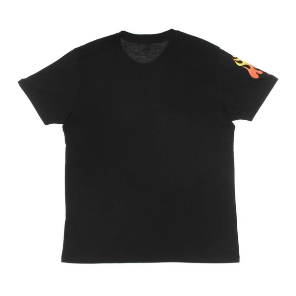 Flame Print Hot Wheels Black Tee