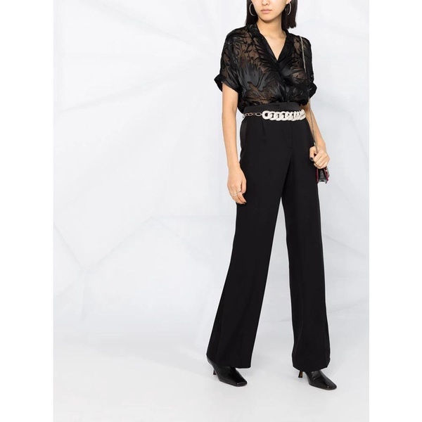 Wide Leg Satin Trousers