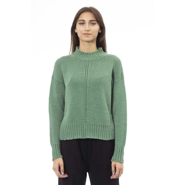 Turtleneck Sweater with Side Slits