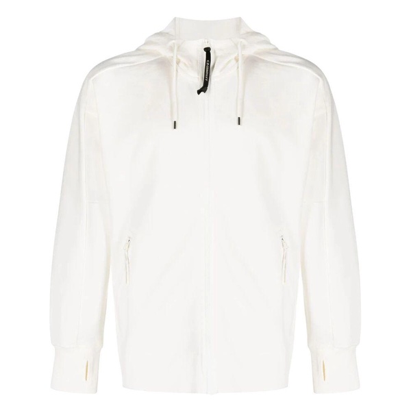 Diagonale Rits Katoenen Hoodie
