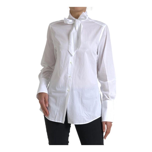 White Cotton Collared Shirt