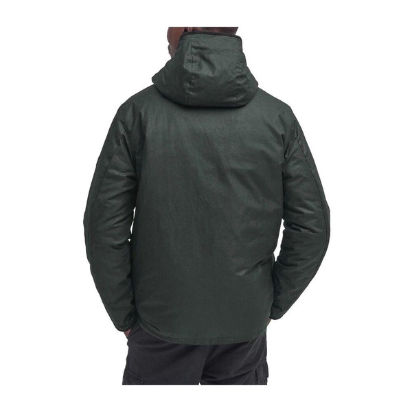Classic Wax Jacket Green Hooded Zip