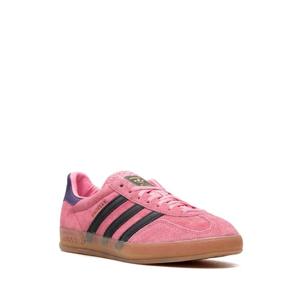 Pink Suede Sneakers with 3-Stripes