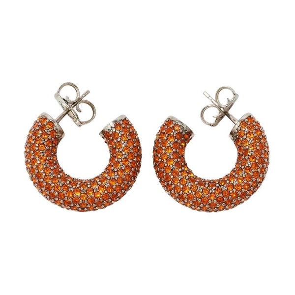 Orange Crystal Sun Earrings Mini