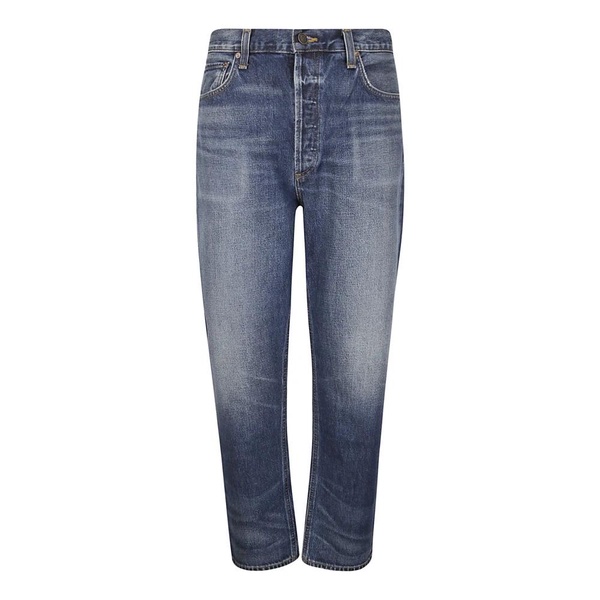 Straight Leg Five Pocket Jeans