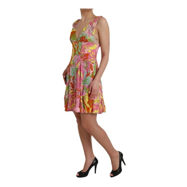 Floral Silk Mini A-line Dress