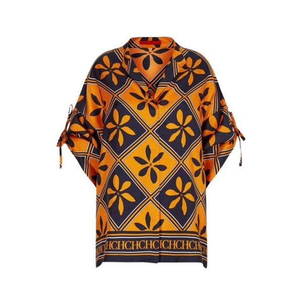 Oversized Silk Twill Blouse