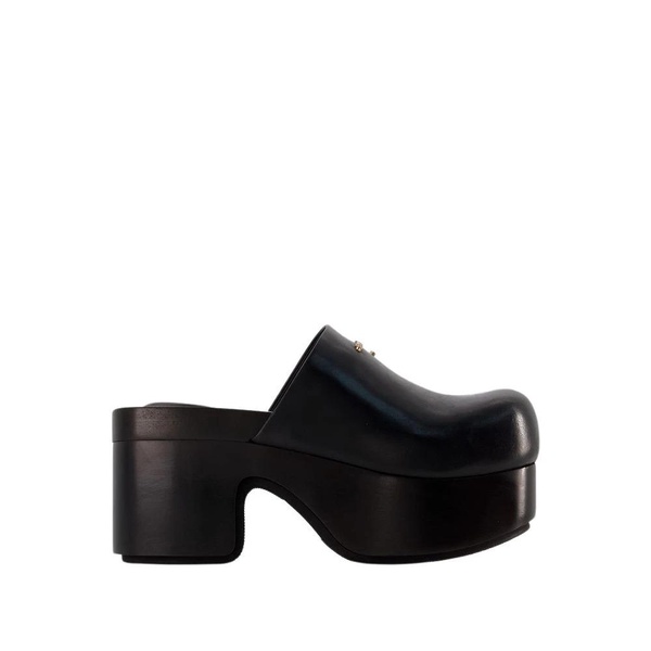 Zoe Leather Mules - Noir Black