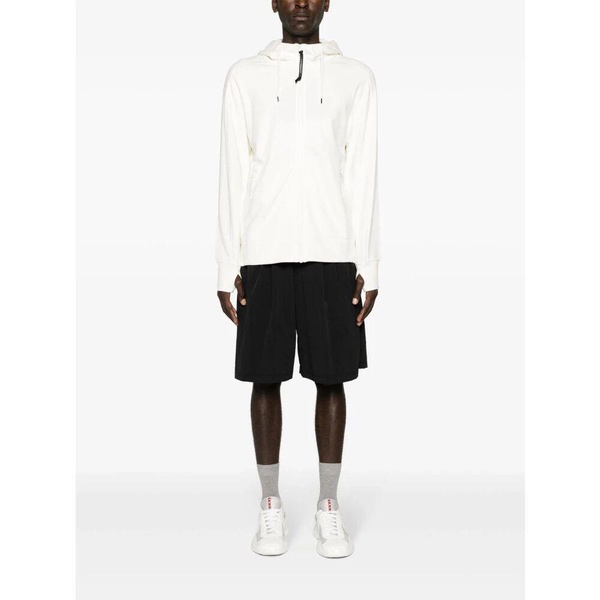 Diagonale Rits Katoenen Hoodie