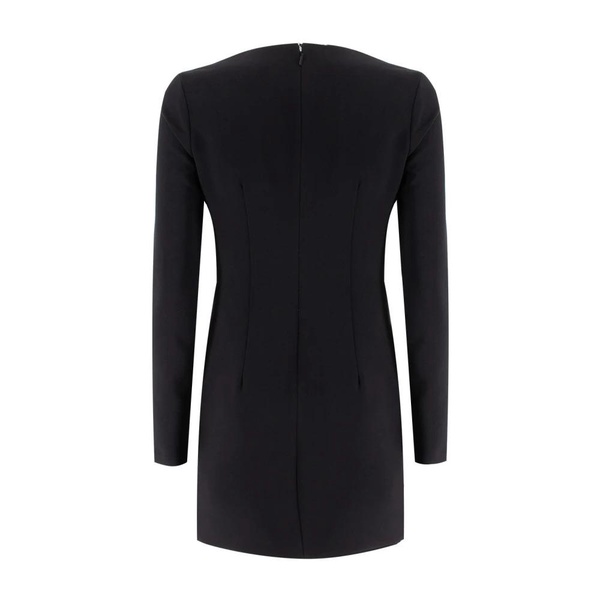Stretch Crepe Long Sleeve Dress