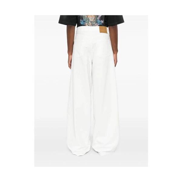 White Button Fly Jeans Classic Style