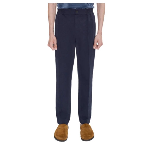 Navy Blue Cotton Elasticated Pants