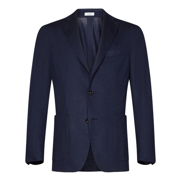 Blue Cashmere-Silk Blazer Outerwear