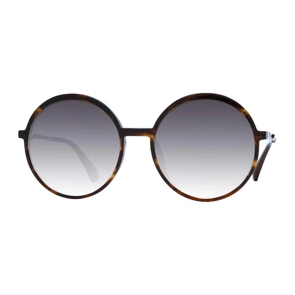 Brown Round Sunglasses with Gradient Lenses