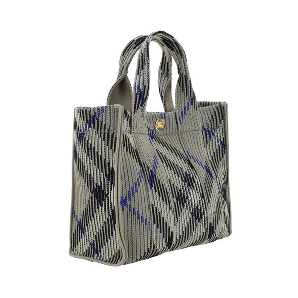 Mini Tote Handbag with Iconic Check Pattern