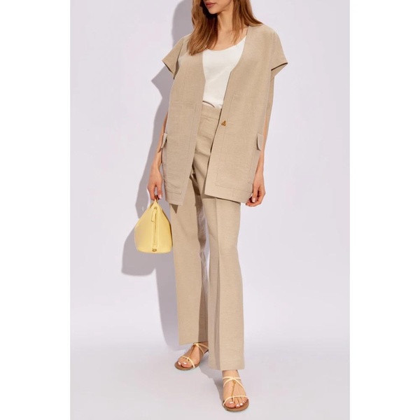 Dene pleat-front trousers