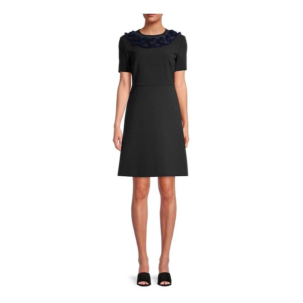 Fendi Knitted Mink Collar Dress Women