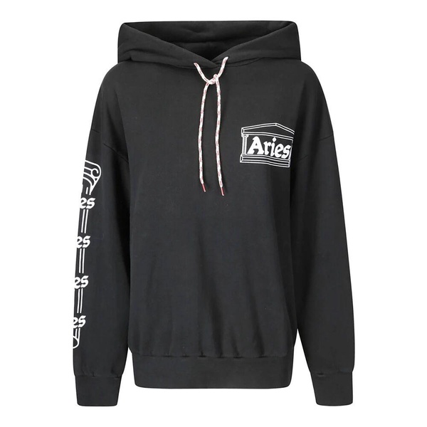 Hooded Cotton Sweatshirt with Front Logo