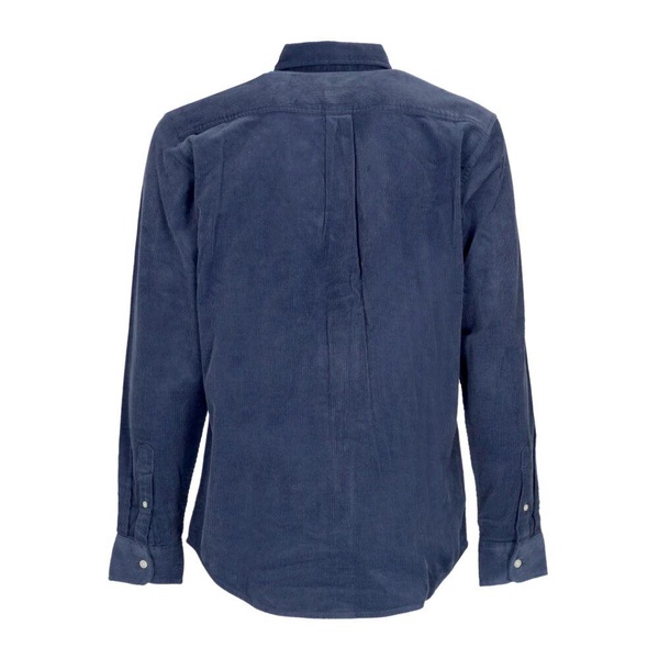 Velvet Long Sleeve Shirt Hudson Blue/Black
