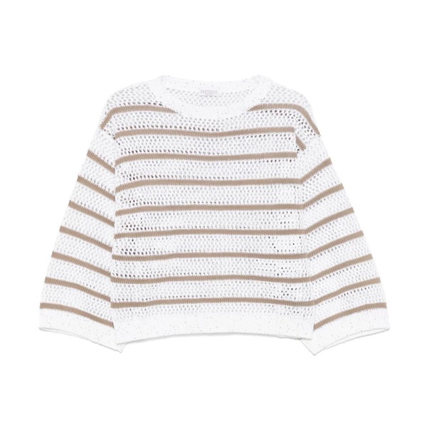 White Sequin Detail Sweater