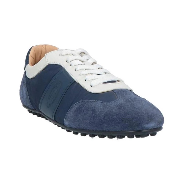Blue Suede Sneakers Casual Style