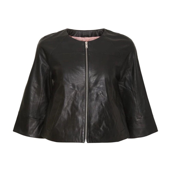 Crop Leather Jacket