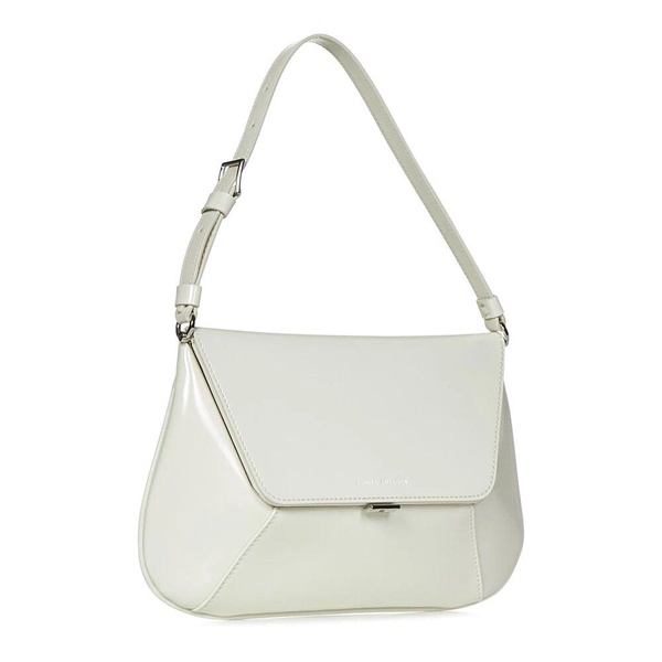 White Bags with Magnetic Closure and Adjustable Shoulder Strap