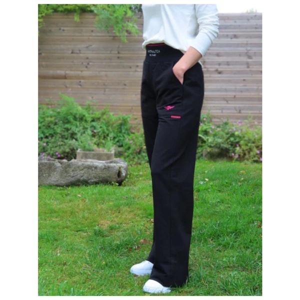 Wide Jogging Pants in Cotton Blend