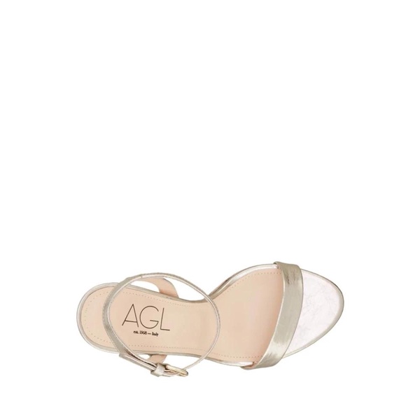 Metallic Ankle Strap Sandal