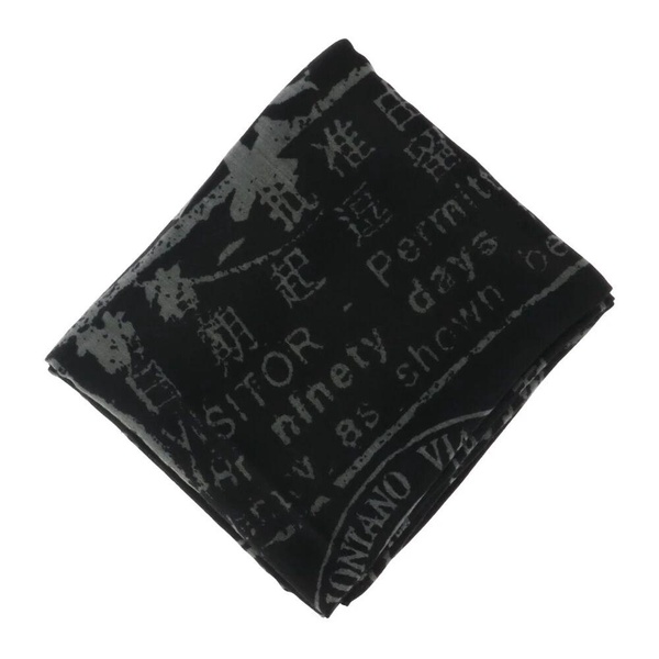 Black Printed Scarf All Seasons