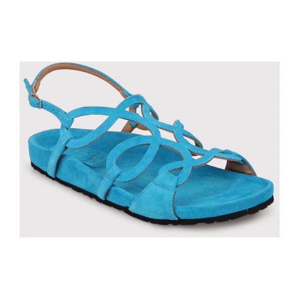 Open Flat Sandal with Ornamental Bands