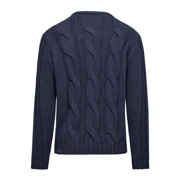 Men`s Wool Knit Round Neck Pullover