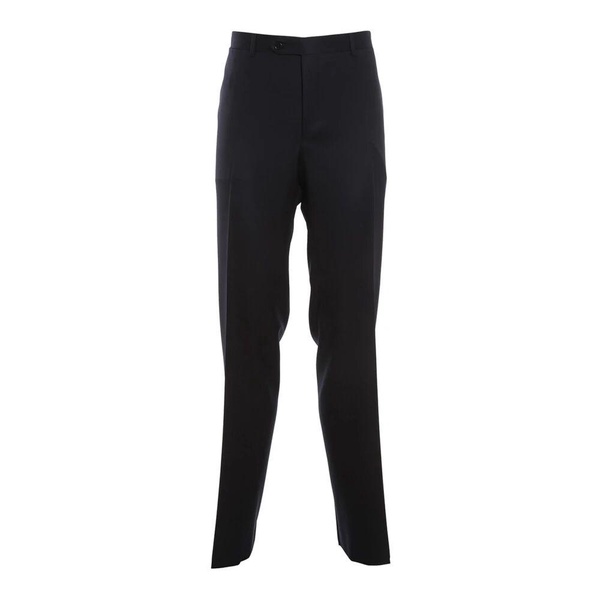 Wool Trousers with Pockets and Closure