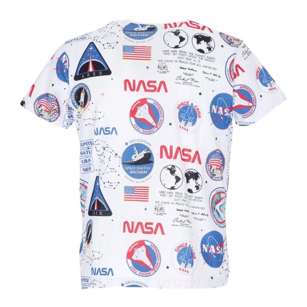 White All Over Print Tee