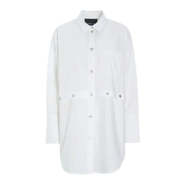 Core Cotton Shirt White Oversize Classic