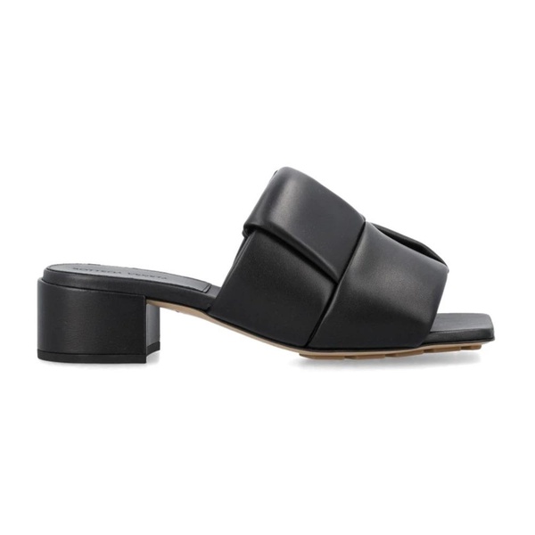 Leather Patch Mules with Embossed Detail