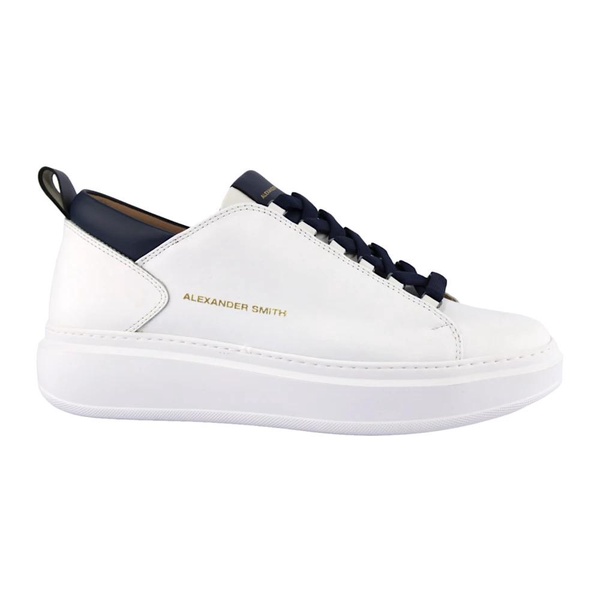 Blue and White Sneakers