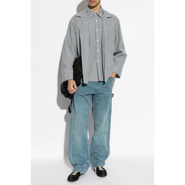 Jacket with stripe pattern