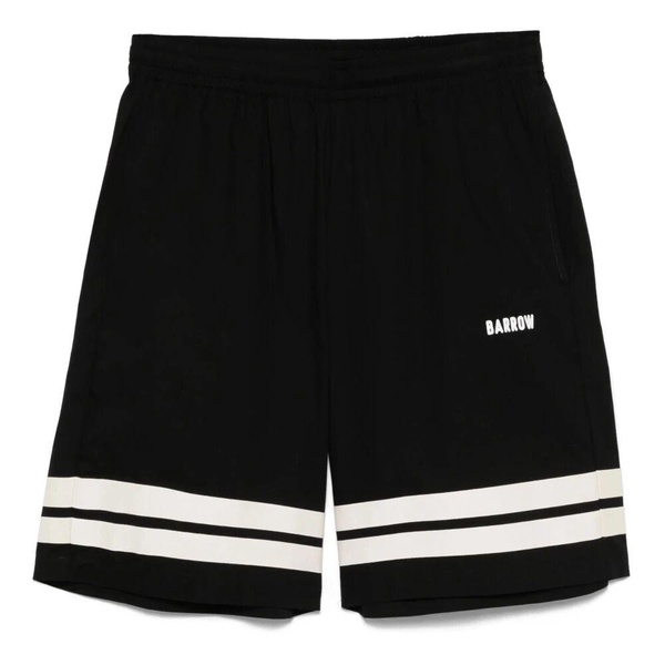 Black Popeline Shorts