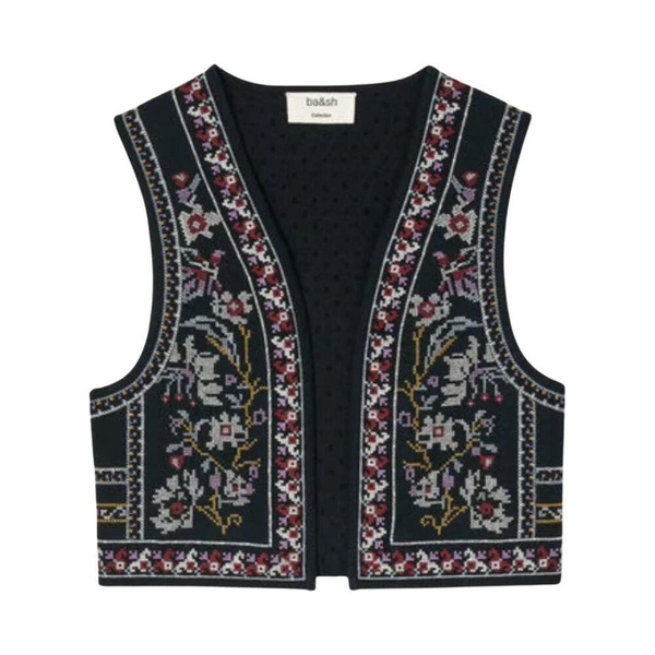 Vest with Embroidery