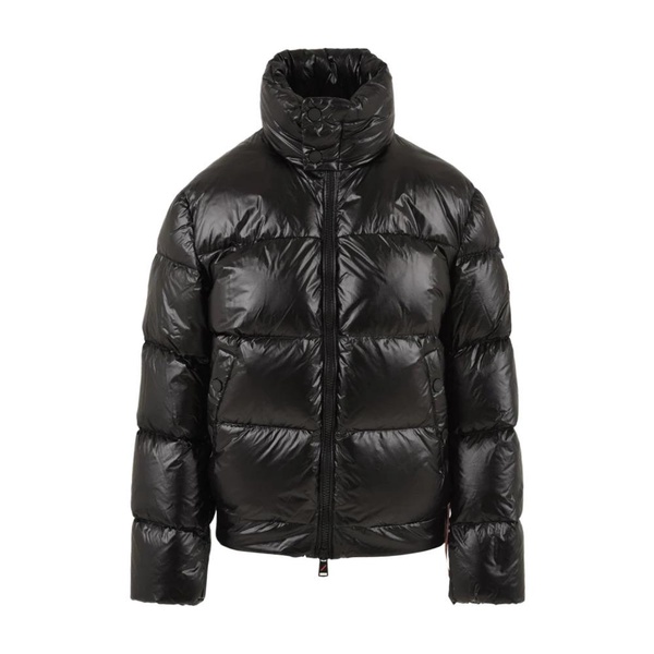 Black Quilted Coat with Zippered Side Pockets