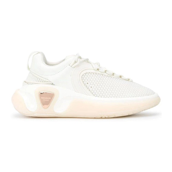 Mesh Panel Sneakers with Side Logo