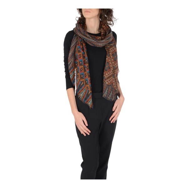 Multicolor Wool Blend Stole