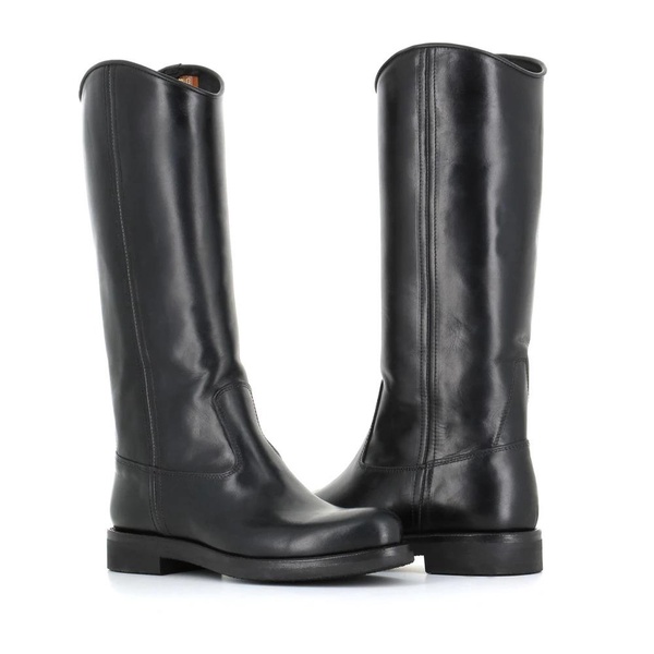 Handcrafted Black Leather Boots