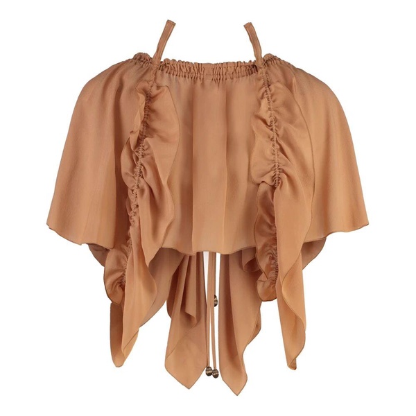 Silk Ruffled Blouse